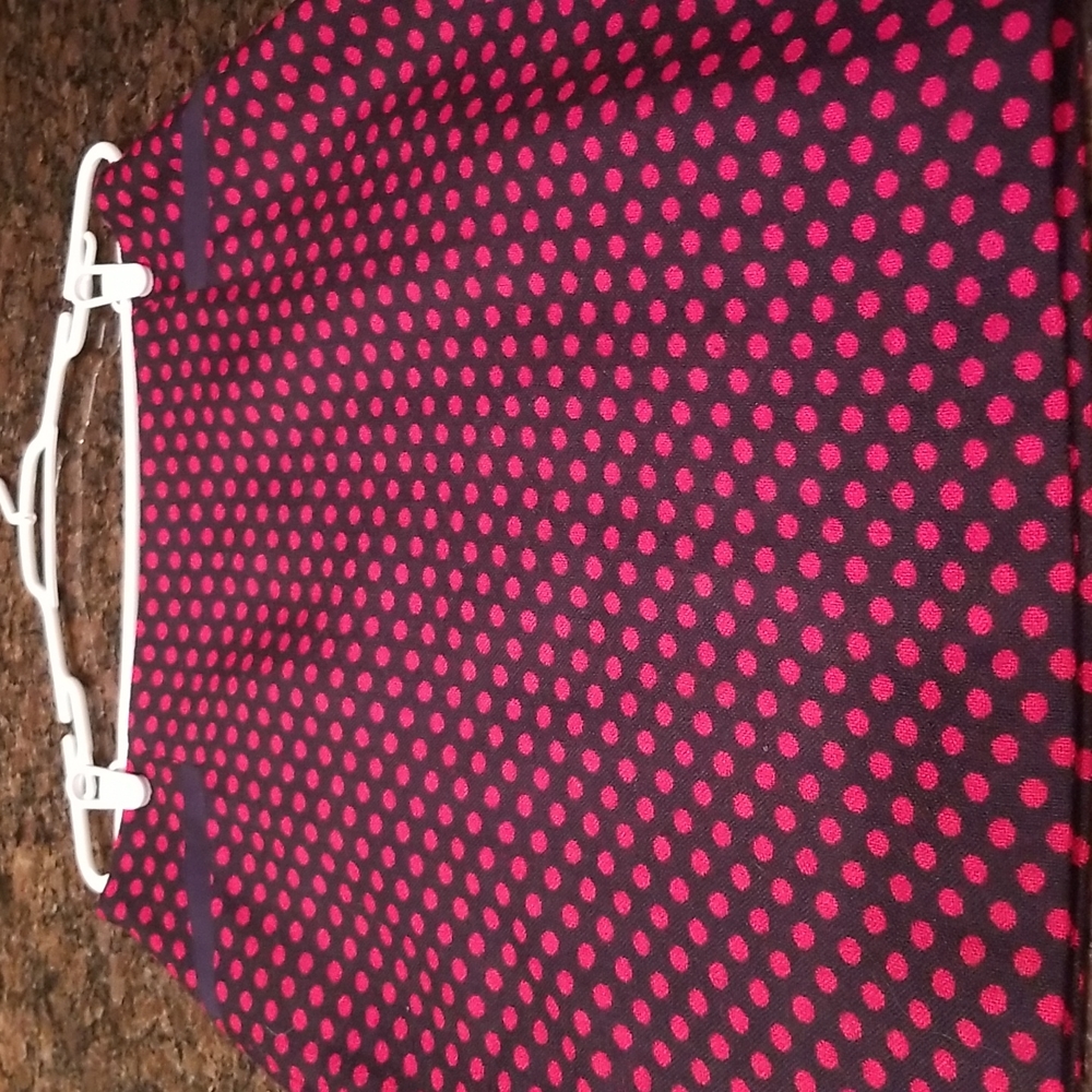 Talbot's Red & Black Print Skirt